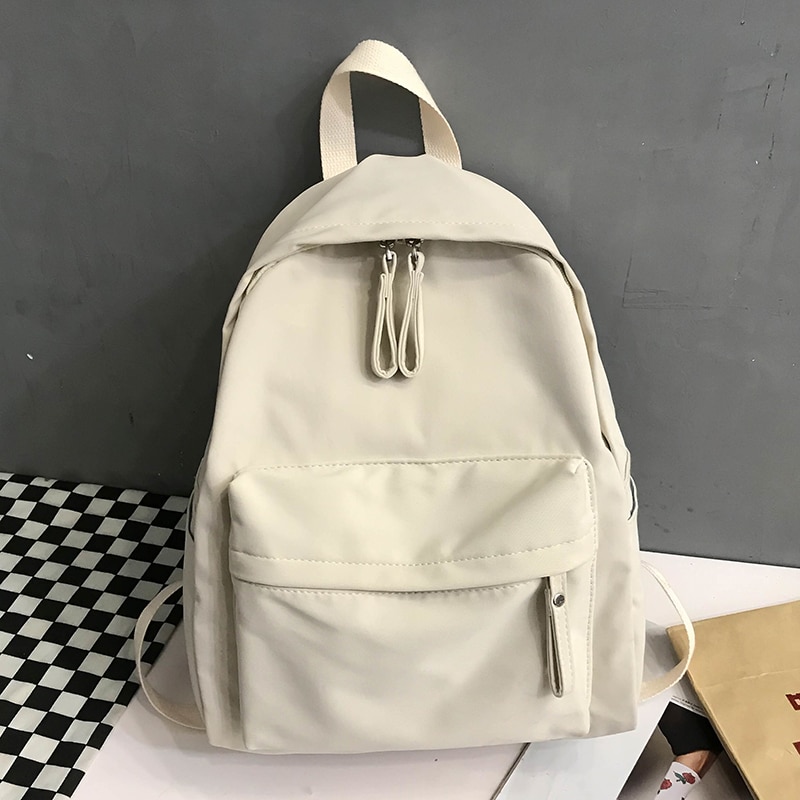 Women's Simple Canvas Backpack